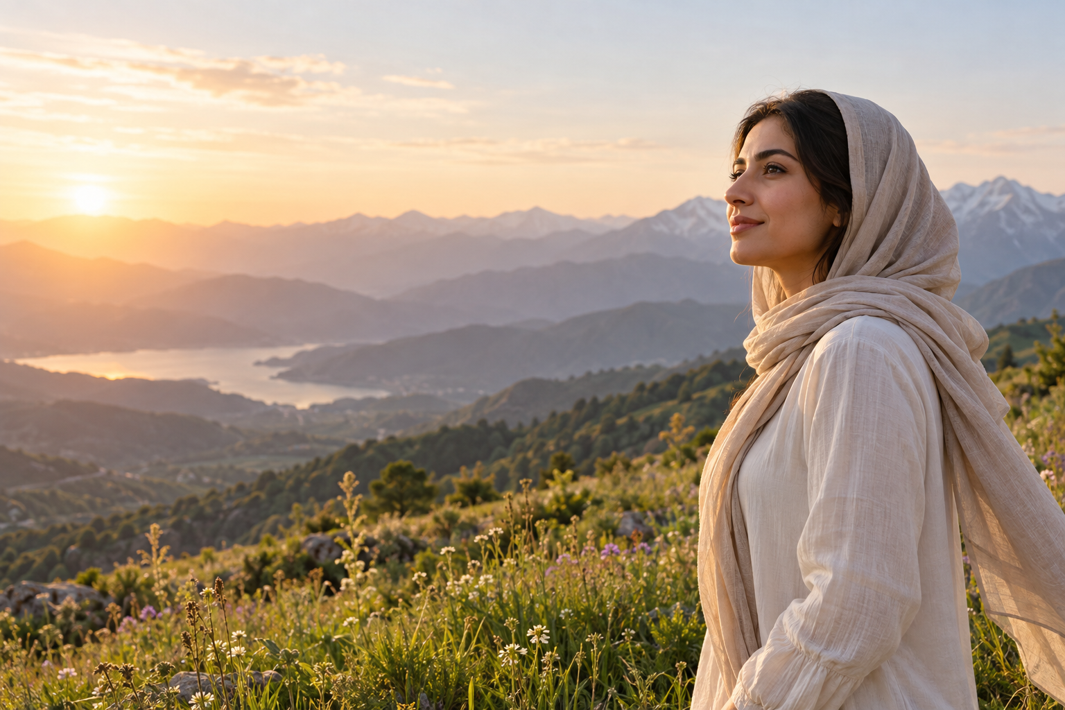 لحظه‌ای آرام در طبیعت؛ تصویری از زندگی و تندرستی